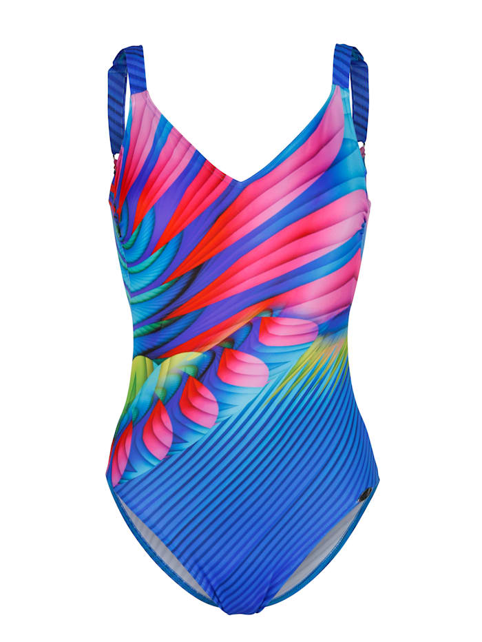 Sunflair Badeanzug mit strahlenförmigen Druck, multicolor