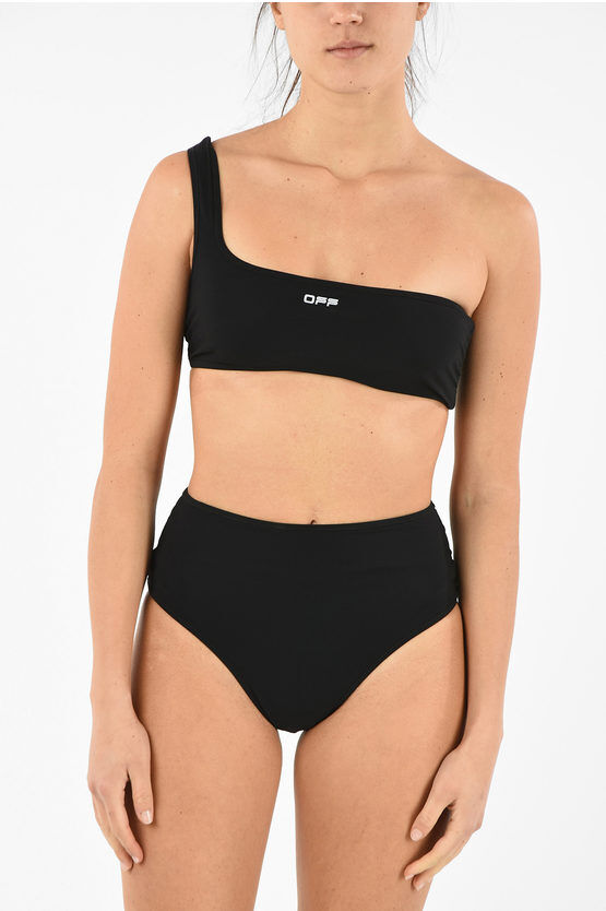 Off-White HIGH WAIST ONE SHOULDER BIKINI Größe 38