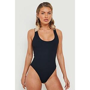 Crinkle Scoop Swimsuit  black 40 Female