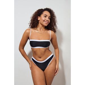 Gina Tricot - Contrast bikini brazilian - Bikini- Black - M - Female  Female Black