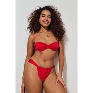 Gina Tricot - Gathered bikini tanga - Bikini- Red - XS - Female  Female Red