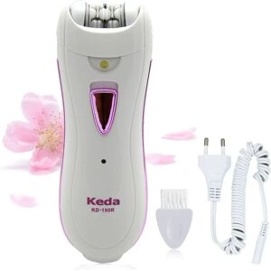 Epilator til kvinder, til ansigt, armhule, bikini og ben, med LED lys