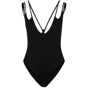 HUGO Structured-jersey swimsuit with strap details