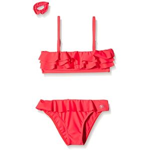 Haute Pression Girl's Plain Bikini Red 18-24 Months