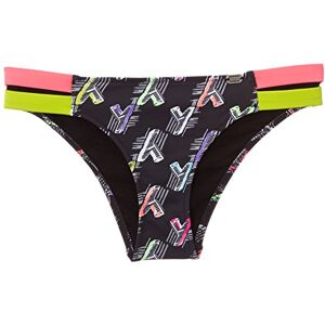 Banana Moon Girl's Skort Fully Printed Bikini Multicoloured Multicolore (Noir Vinyl/Runvinyl) UK 10