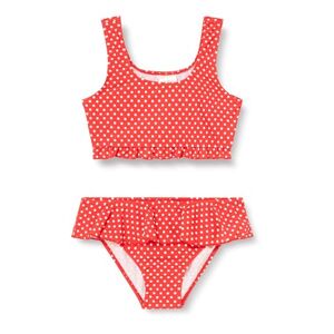 Playshoes Mädchen Uv-schutz Punkte Bikini Set, Rot (8 Rot ), 134-140 EU