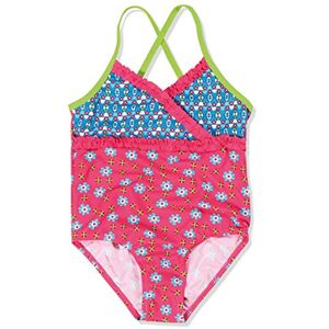 Playshoes Girls' UV Protection Swimsuit, Swimwear, flowers