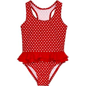 Playshoes Girls' UV Protection Swimsuit, Swimwear, dots