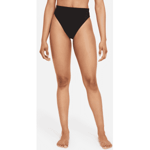 Nike Essential High-Waist bikiniunderdel til kvinder - sort sort S