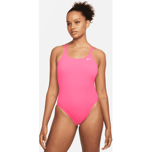 Nike HydraStrong Solid Spiderback-badedragt i ét stykke til kvinder - Pink Pink 40