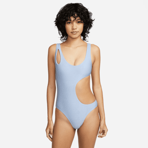 Nike Swim Cut-Out-badedragt til kvinder - blå blå M