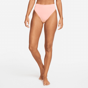 Nike Essential High-Waist bikiniunderdel til kvinder - Pink Pink XL