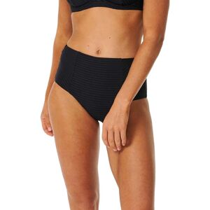 Rip Curl Women's Premium Surf Hi Waist Good Bikini Bottom Black L, Black