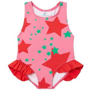 Stella Mccartney Kids Badedragt - Uv50+ - Pink/rød M. Stjerner - Stella Mccartney Kids - 18 Mdr - Badetøj