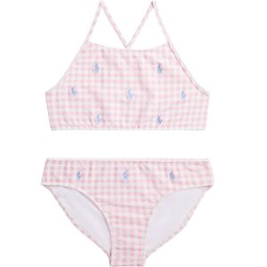 Polo Ralph Lauren Bikini - Pink/hvidternet M. Logoer - Polo Ralph Lauren - 2 År (92) - Bikini
