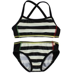 Katvig Classics Bikini - Uv60 - Sort/hvidstribet - Katvig - 104/110 - Bikini