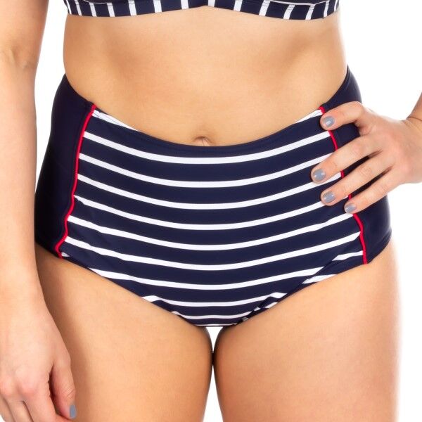 Trofé Trofe Navy Stripe Bikini Maxi Bikini Brief - Navy Striped * Kampagne *