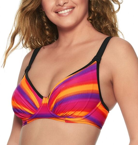 Wiki Zaragoza Full Cup Bikini Top - Orange patterned * Kampagne *