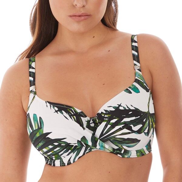 Fantasie Palm Valley Uw Wrap Front Full Cup Bikini - White Pattern-2 * Kampagne *