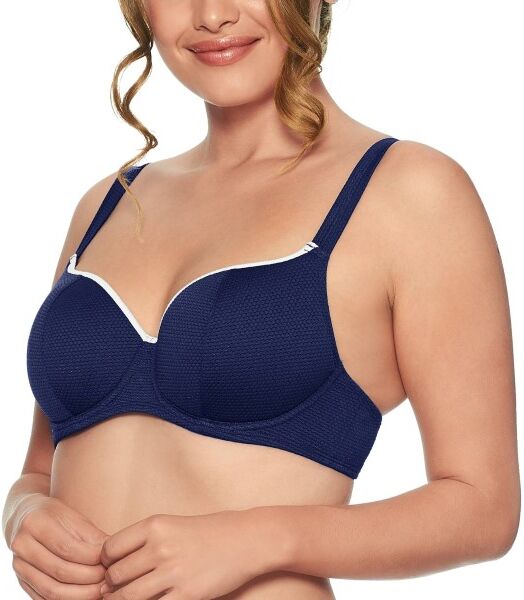 Wiki Porto Cervo Balconette De Luxe Bikini Top - Blue * Kampagne *