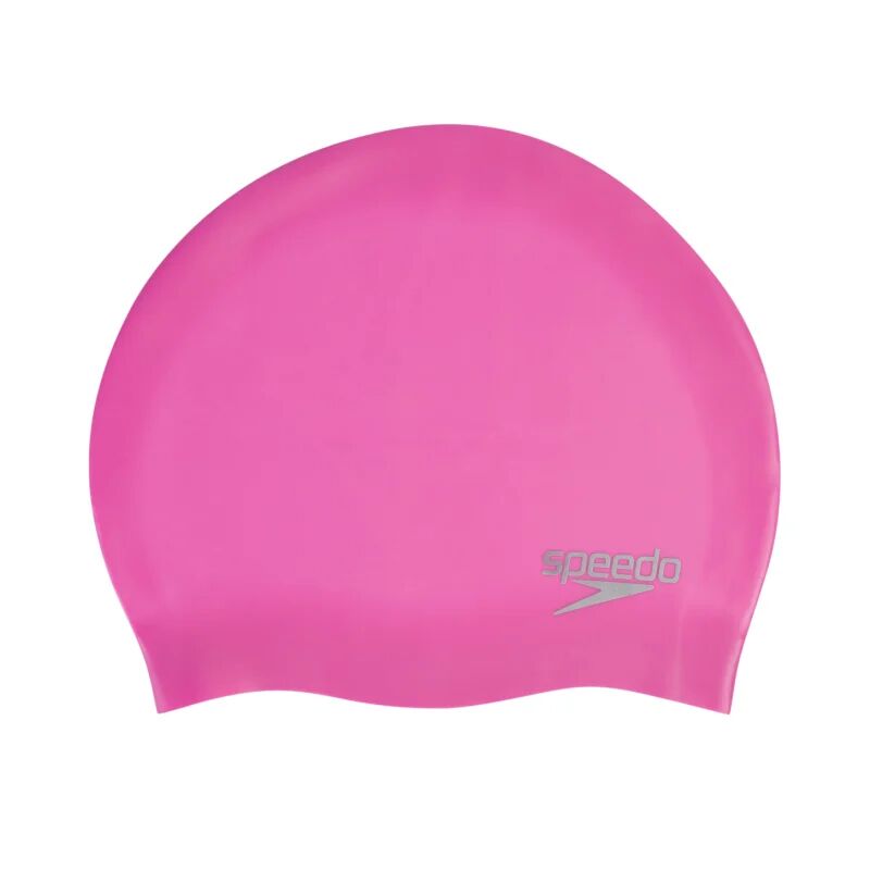 Speedo Plain Moulded Silicone Cap Pink Pink OneSize