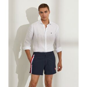 Lion of Porches Pantalones cortos de baño casuales de corte regular con bolsillos Navy