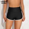 Charmleaks Mujer Boyleg Swim Shorts Cintura Alta Control de Abdomen Deportivo Fondos de Natación Bañadores Fondos bikini Fondo De Baño Calzoncillos Split Swimming Trunks