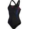 Speedo placement muscleback bañador natación mujer Negro (34)