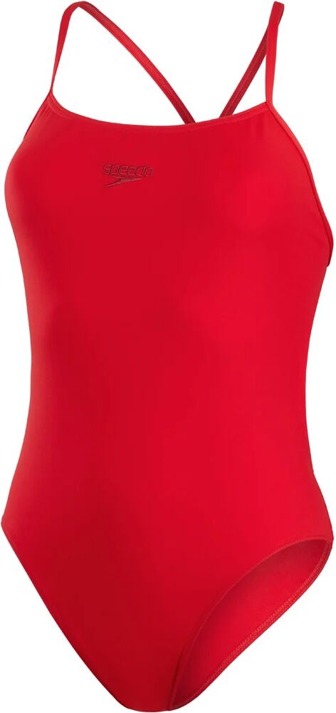 Speedo eco endurance thinstrap bañador natación mujer Rojo (28)