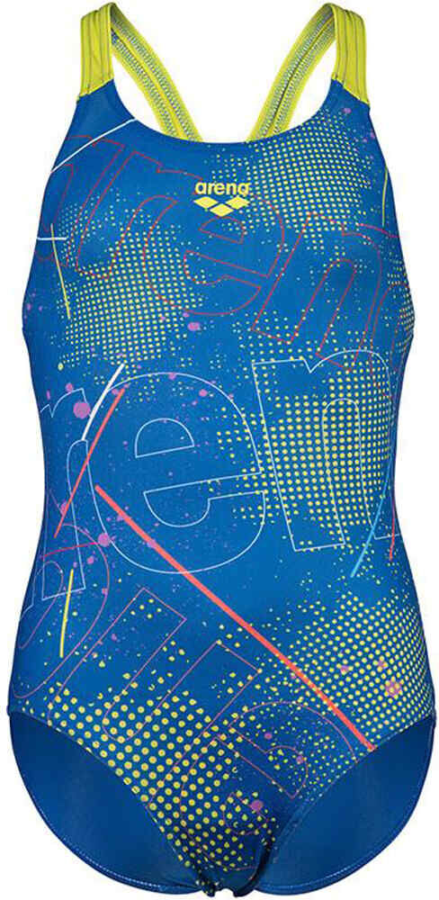 Arena galactic swimsuit swim pro back bañador natación niña Azul (8)