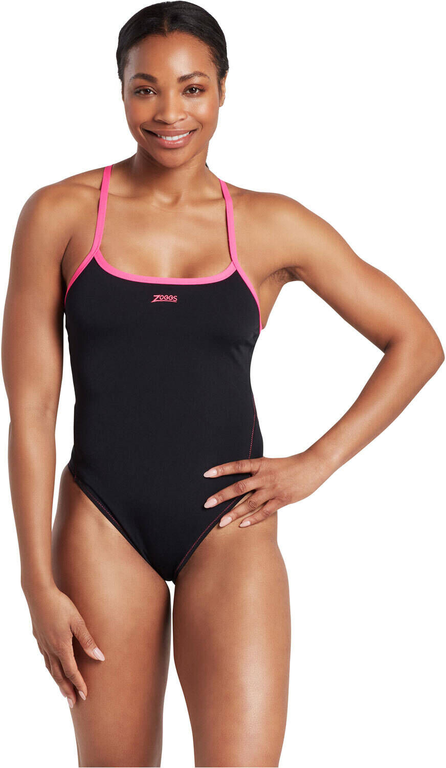 Zoggs blaze skyback bañador natación mujer Negro (M)