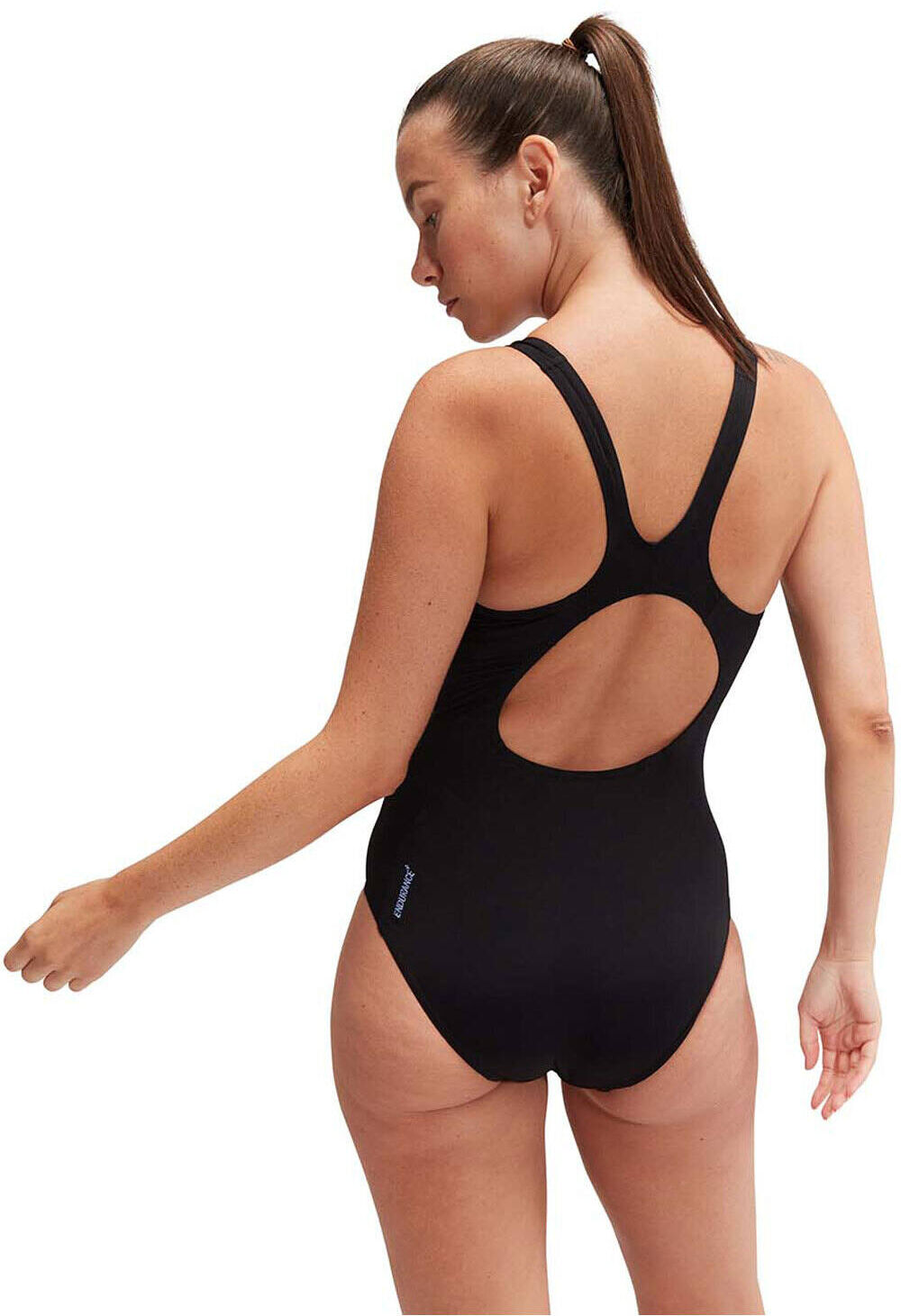 Speedo placement muscleback bañador natación mujer Negro (44)