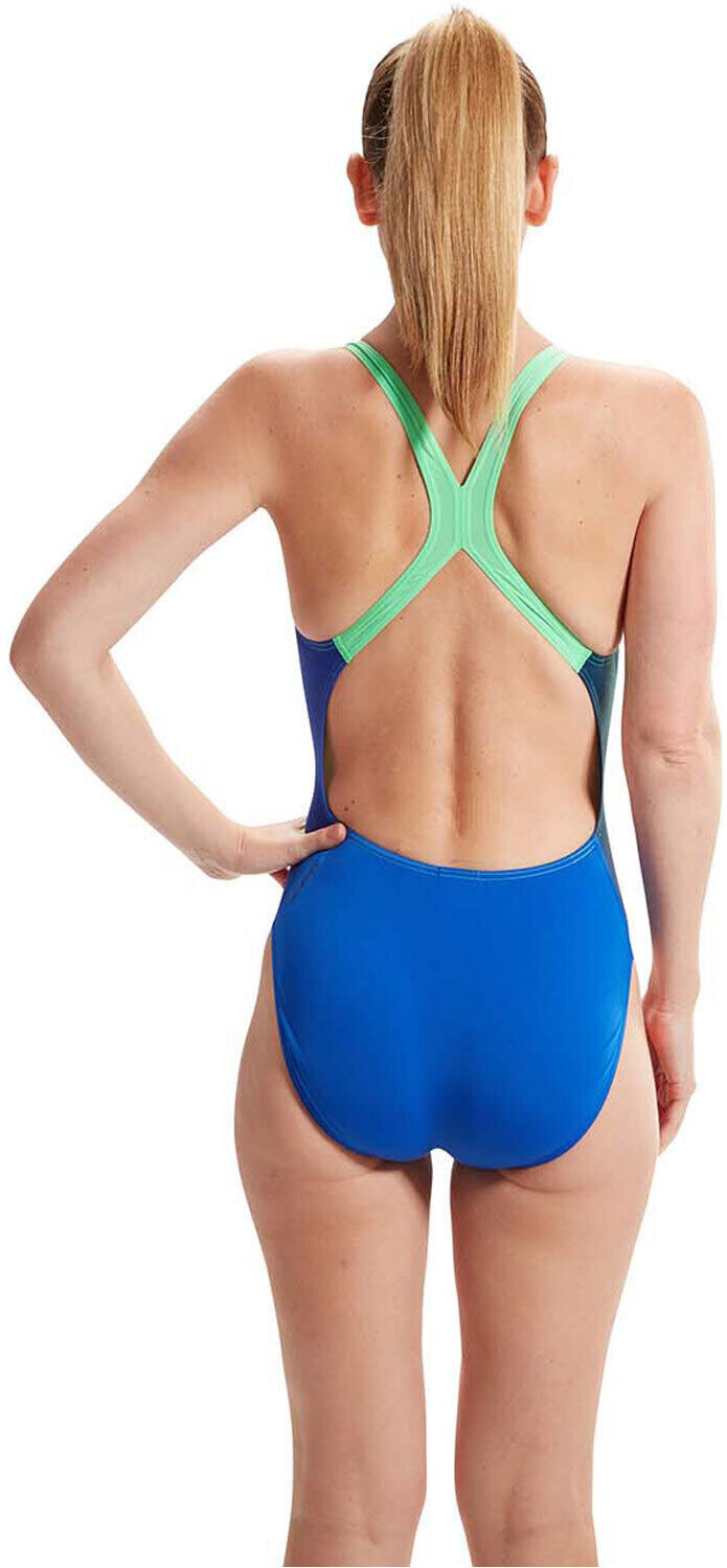 Speedo placement digital bañador natación mujer Azul (38)