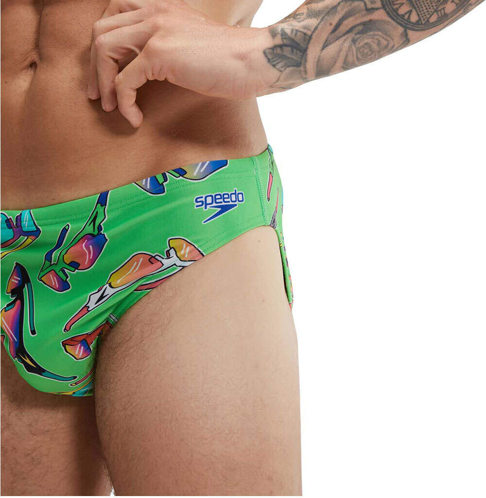 Speedo fundies 5cm bañador natación hombre Verde (32)