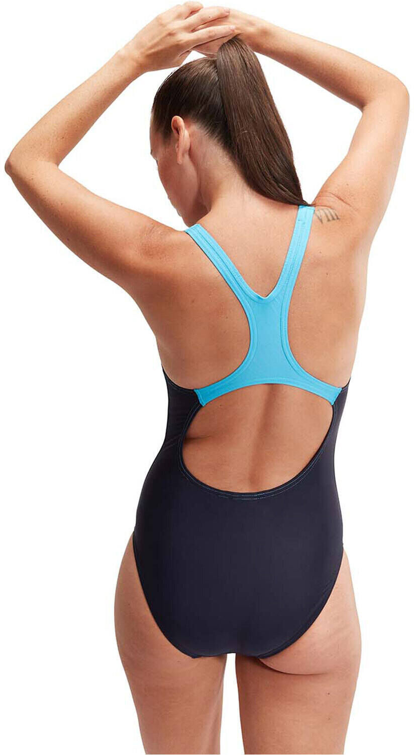 Speedo medley logo bañador natación mujer Marino (46)