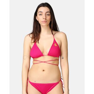 Calvin Bikini Top - Logo Tape - Pinkki - Female - M