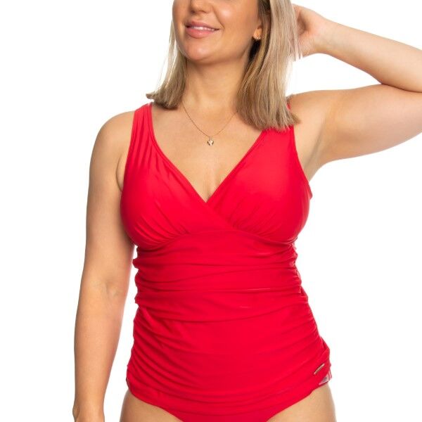 Damella Julianne Basic Tankini - Red  - Size: 32543 - Color: punainen
