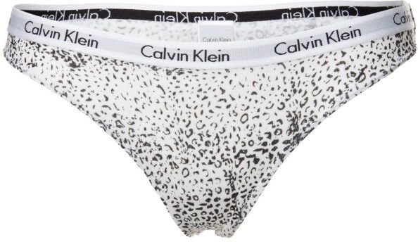 Calvin Klein Carousel Bikini - White/Black  - Size: D1618E - Color: valk/musta