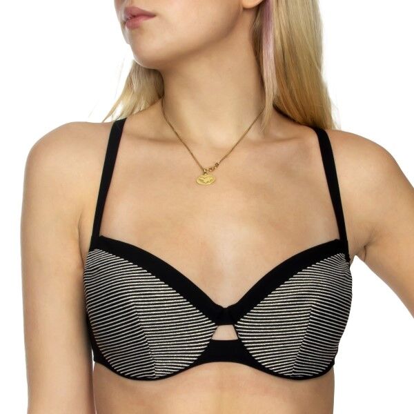 Chantelle Vibrant Covering Underwire Bikini Bra - Black * Kampanja *  - Size: C15C10 - Color: musta