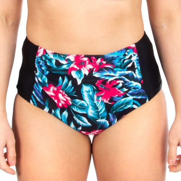 Trofé Trofe Tropical High Waist Bikini Brief - Black floral * Kampanja *  - Size: 80212 - Color: Musta kukallinen