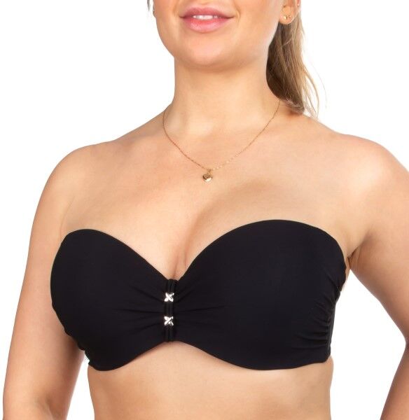 Chantelle Escape Bandeau Bikini Bra - Black  - Size: C18B20 - Color: musta