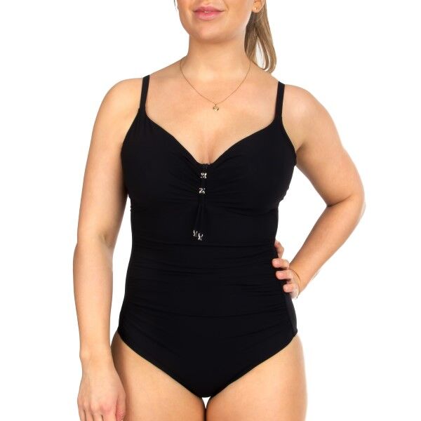 Chantelle Escape Underwired Swimsuit - Black  - Size: C18B70 - Color: musta