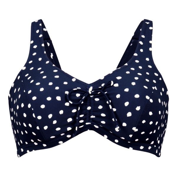 Rosa Faia Blue Dots Mexicali Prosthesis Bikini Top - Navy-2  - Size: 6563-1 - Color: Merensininen