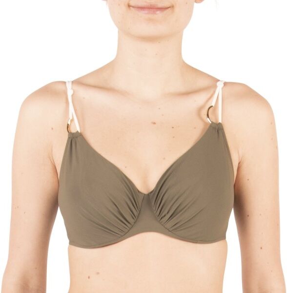 Chantelle Glory Underwire Bikini Bra - Khaki  - Size: C15H10 - Color: Khaki