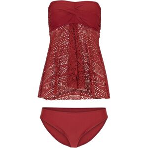 bonprix Tankini bandeau long (Ens. 2 pces.) rouge 48/42/46/44/52/50/38/40 - Publicité