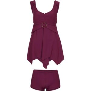 bonprix Tankini long (Ens. 2 pces.) avec polyamide recyclé violet 42/46/40/44 - Publicité