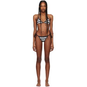 Balmain Bikini triangle noir et blanc - FR 36 - Publicité