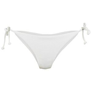 - Women's Tanlines Tie Side Tanga - Bas de maillot taille L, blanc