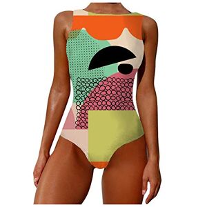 LAOFU Maillot de Bain Femme Doré Grande Turquoise Dos Nu Modeste Violet Orange Amincissant 85F Trikini Ronde Ultra Corail Emeraude Maline Echancré Dessus 95F Deux Hanche Leopard Coloré Sans Couture Quel Tie - Publicité