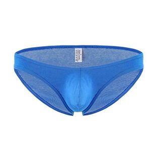 KPPONG Slip De Bain Homme Sexy Couleur Solide Slim Confortable Triangle Maillot De Bain Respirante été Soldes Vêtements De Plage Swimwear (XXL, Bleu) - Publicité